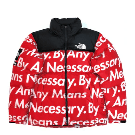 Supreme The North Face By Any Means Nuptse Jacket Red – Uphead