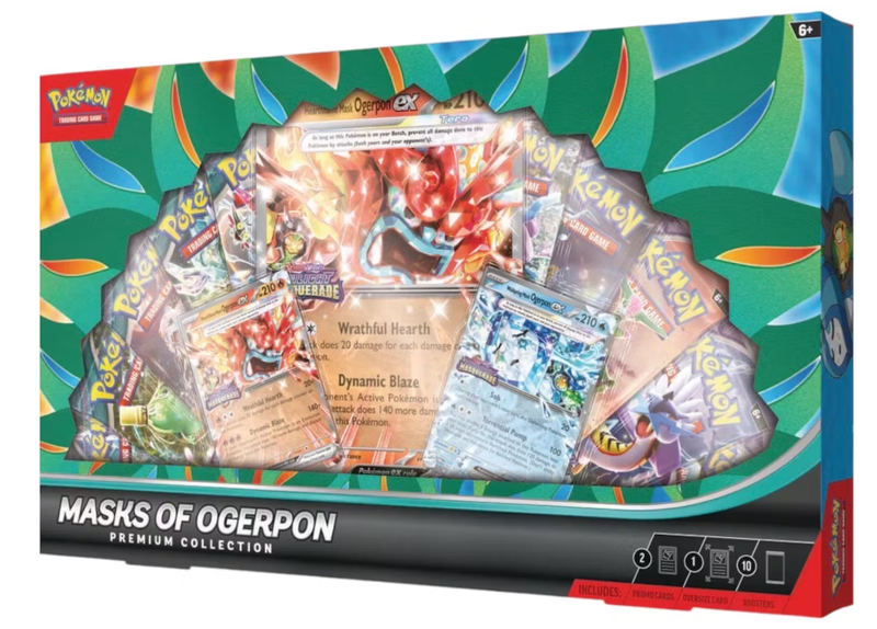 2025 Pokémon Scarlet & Violet Masks of Ogerpon EX Premium Collection Box