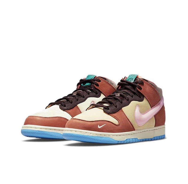 Nike Dunk Mid Social Status Free Lunch Chocolate Milk