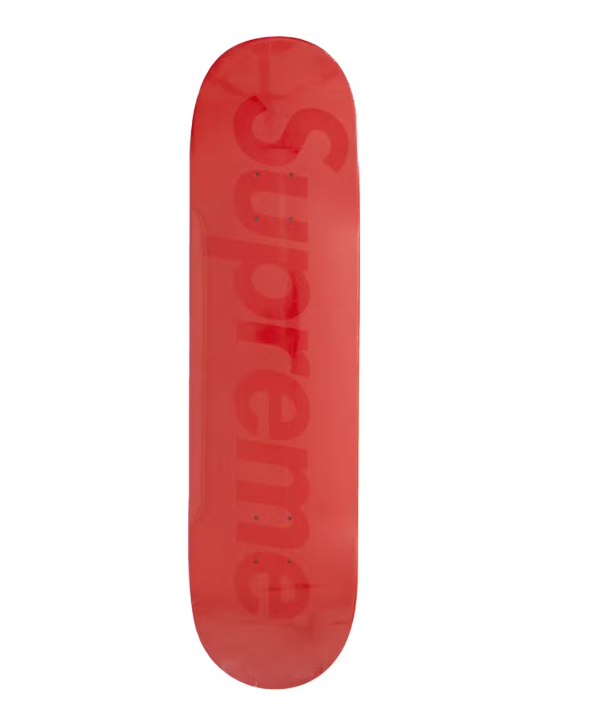 Supreme Tonal Box Logo Skateboard Deck Red