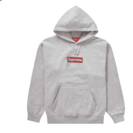 Supreme Box Logo Hoodie Heather Grey