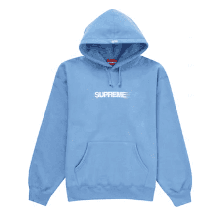 Supreme Motion Logo Hooded Sweatshirt (SS23) Light Blue