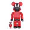 Bearbrick x Squid Game Guard (Square) 100% & 400% Set