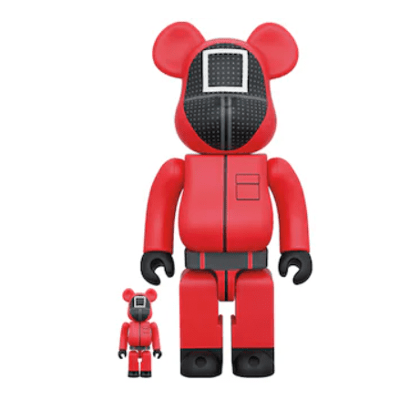 Bearbrick x Squid Game Guard (Square) 100% & 400% Set