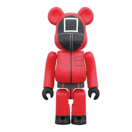 Bearbrick x Squid Game Guard (Square) 100% & 400% Set