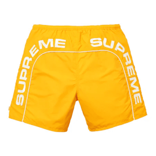 Supreme Arc Logo Water Short Yellow