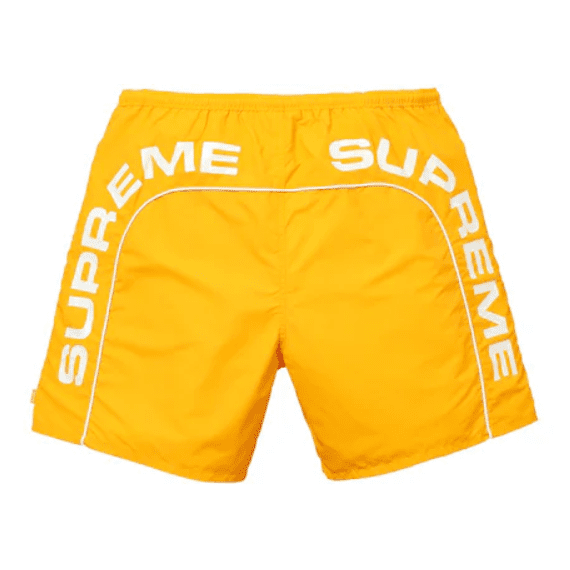 Supreme Arc Logo Water Short Yellow