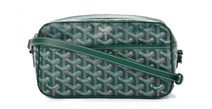 Goyard Cap Vert Crossbody Goyardine Green (Pre-Owed 9.5/10)