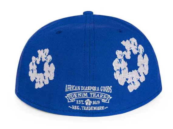 Denim Tears New Era Cotton Wreath 59/50 Cap Royal Blue