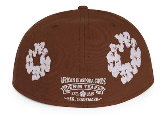 Denim Tears New Era Cotton Wreath 59/50 Cap Brown