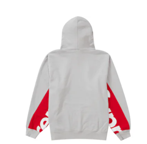 Supreme Cropped Panels Hooded Sweatshirt Grey