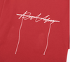 RAF VALOIS WARM POWER CURED LOGO TEE Red 23SS005T2