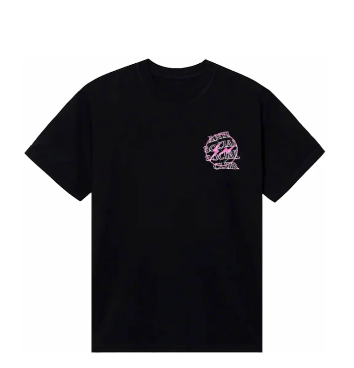 Anti Social Social Club Fragment Bolt T-shirt Pink