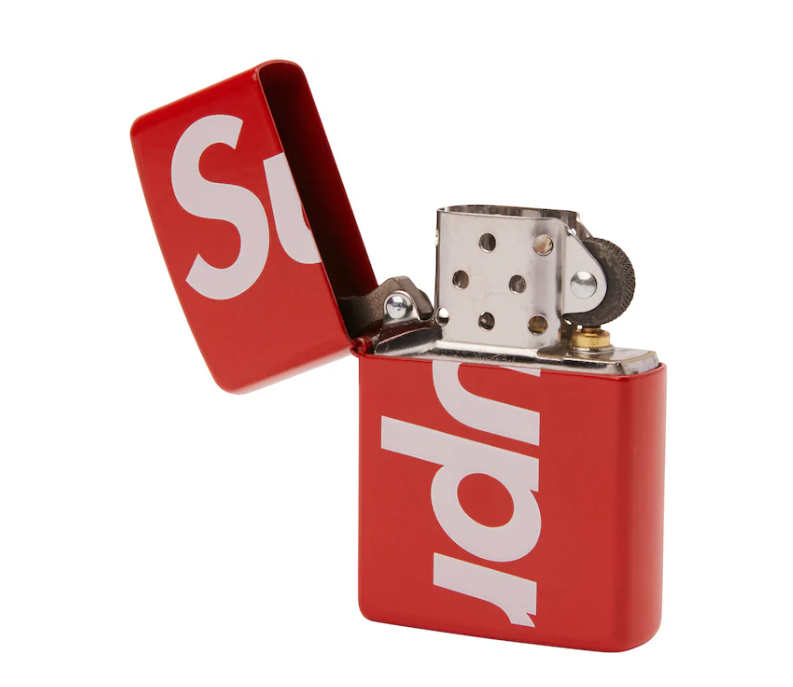 Supreme Logo Zippo Red