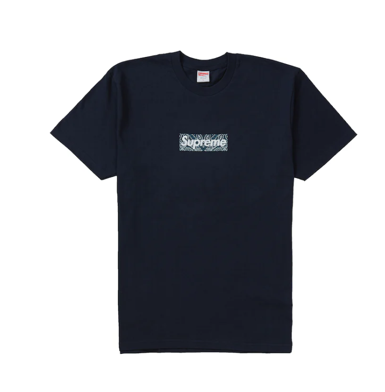 Supreme Bandana Box Logo Tee Navy