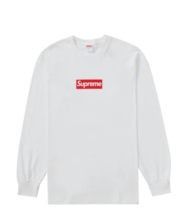 Supreme Box Logo L/S Tee White