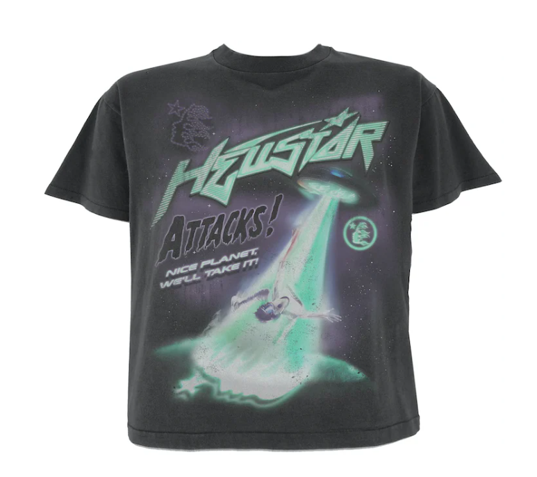 Hellstar Attacks T-Shirt Black