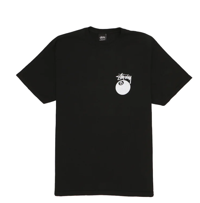 Stussy 8 Ball Tee Pigment Dyed Black