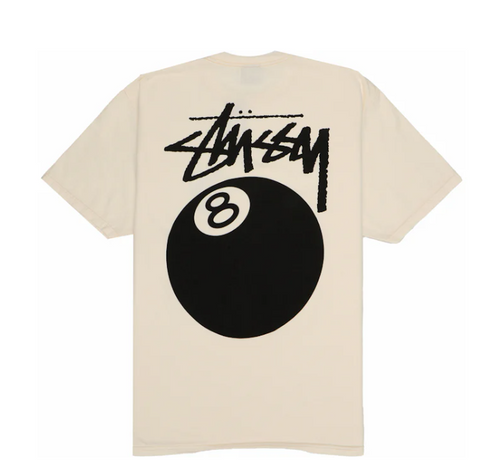 Stussy 8 Ball Tee Pigment Dyed Natural