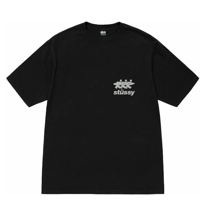 Stussy Surfwalk Tee Pigment Dyed Black