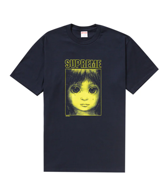 Supreme Margaret Keane Teardrop Tee Navy