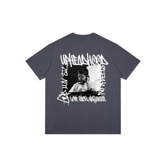 Uphead Hood Love Sick Nujabes Tee Drak Grey