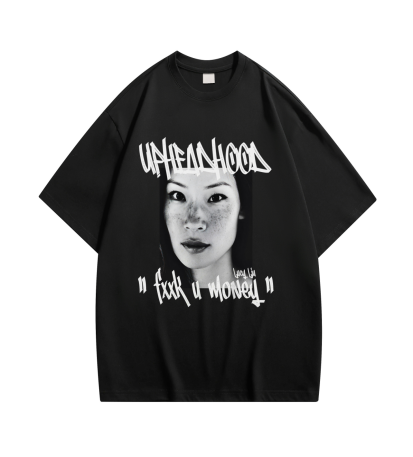 Uphead Hood Lucy Liu Tee Black