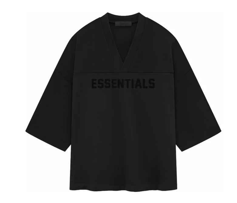 Fear of God Essentials Heavy Jersey Football Tee Jet Black