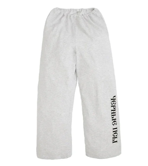 YZY GOSHA BLACK DOGS JOGGER HEATHER GREY