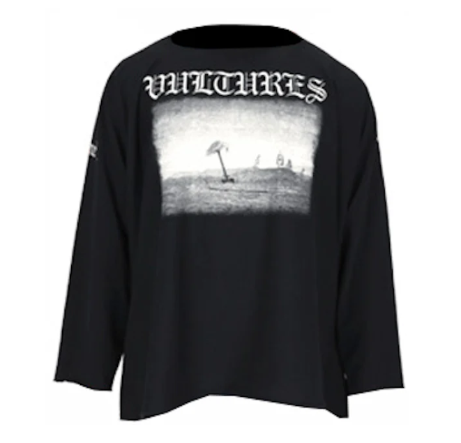 YZY GOSHA VULTURES BLACK LONG T