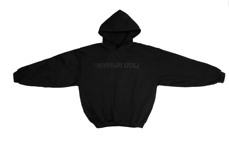 YZY GOSHA BLACK DOGS HOODIE BLACK