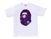 BAPE Color Camo Big Ape Head Tee White/Purple