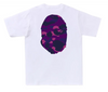 BAPE Color Camo Big Ape Head Tee White/Purple