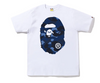 BAPE Color Camo Big Ape Head Tee White/Blue