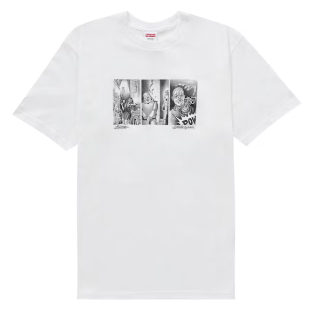 Supreme Mister Cartoon Pow Tee White