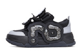 CN Jelly Bread Shoes-Black Quicksand Silver