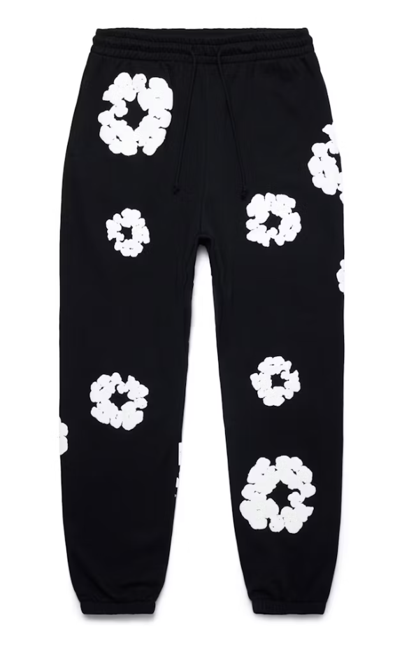 Denim Tears The Cotton Wreath Sweatpants Black