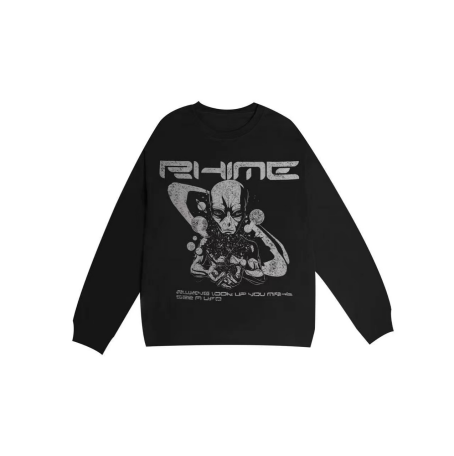 Rhime Alien Graphic L/S Tee Black