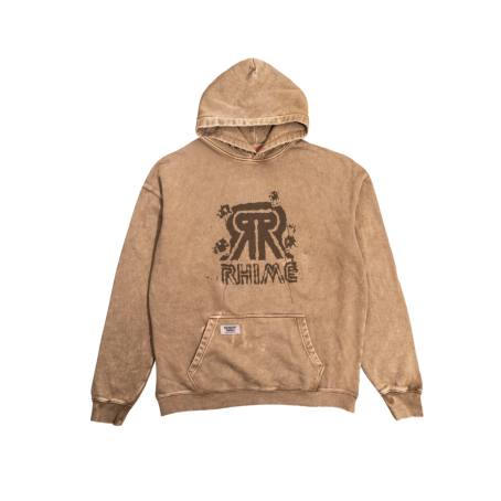 Rhime Vintage Invaders Hoodie Brown