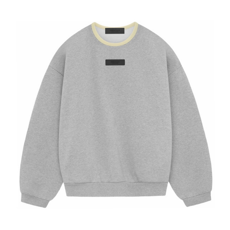 Fear of God Essentials Crewneck Sweatshirt (SS24) - Light Heather Grey