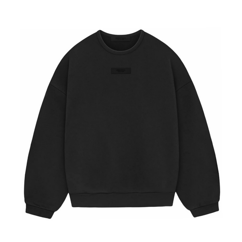 Fear of God Essentials Crewneck Sweatshirt (SS24) - Jet Black