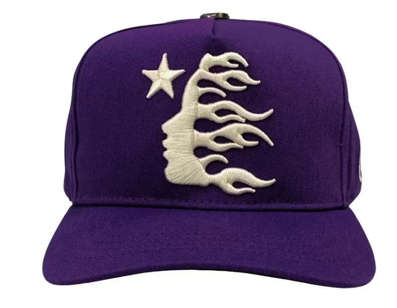 Hellstar OG Logo Snapback Hat Purple