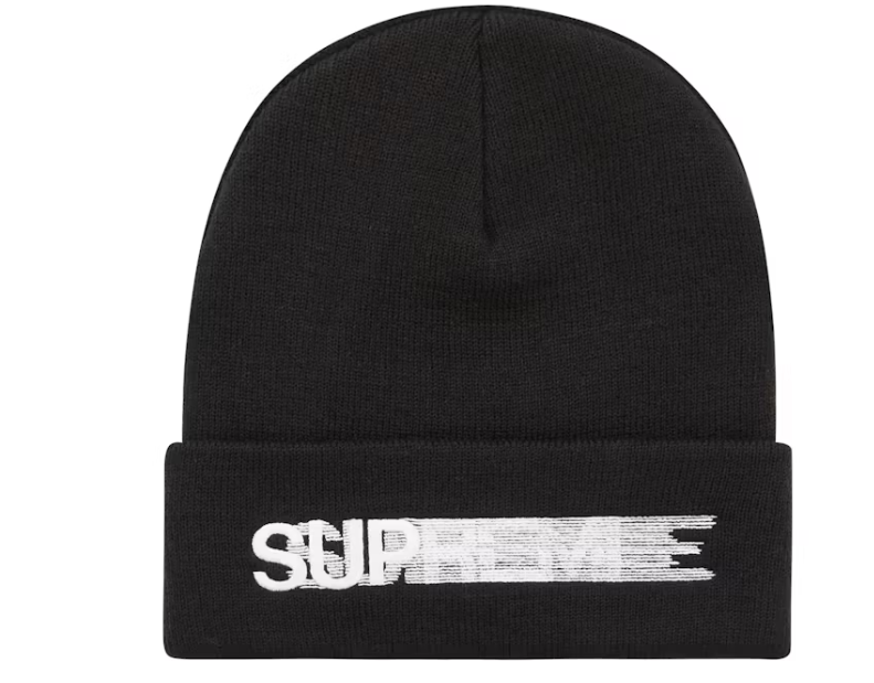 Supreme Motion Logo Beanie (SS23) Black