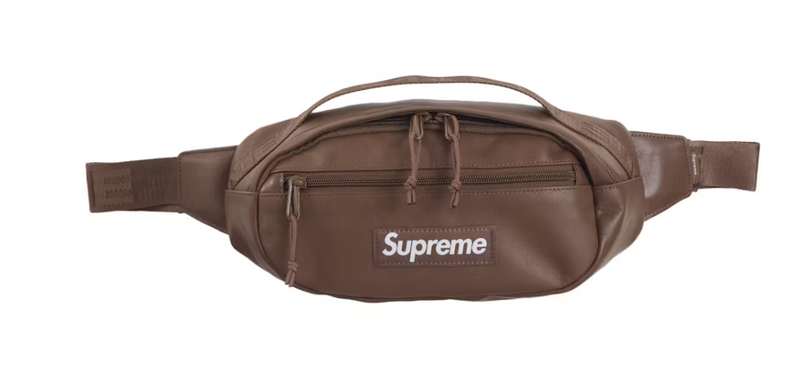 Supreme Leather Waist Bag (FW24) Brown