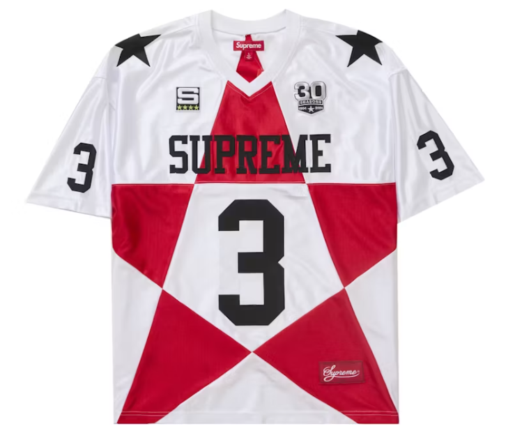 Supreme Star Football Jersey White