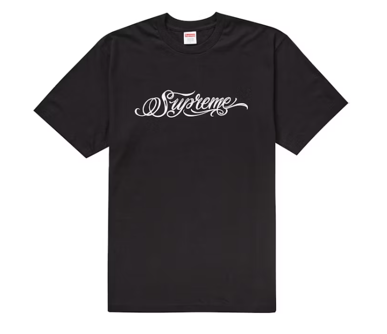 Supreme Script Tee Black