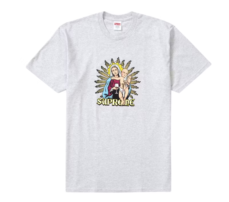 Supreme Blood Tee Ash Grey