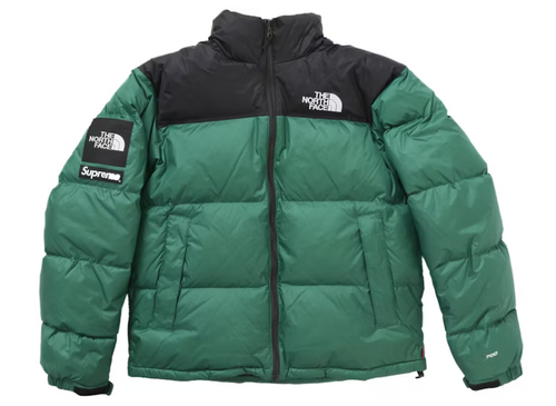 Supreme The North Face Nuptse Jacket Green