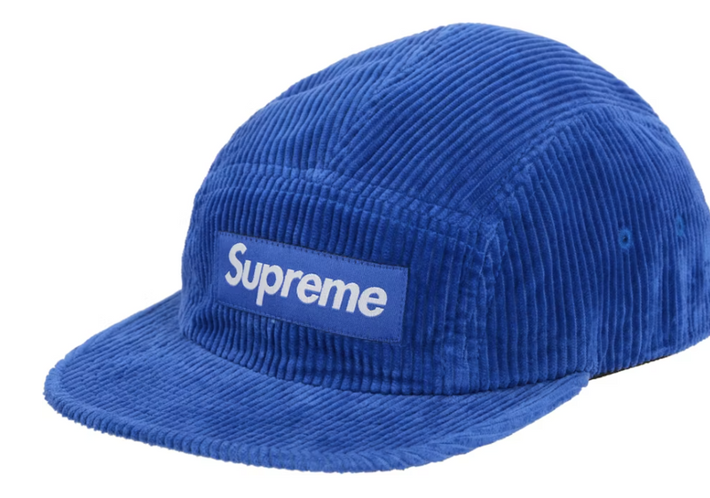 Supreme Corduroy Camp Cap (FW24) Blue