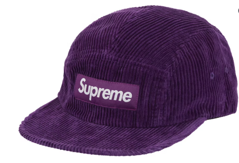 Supreme Corduroy Camp Cap (FW24) Purple